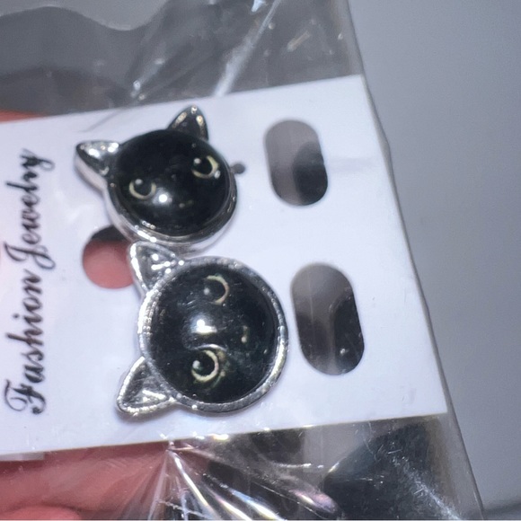 - $3 BLACK CAT STUD EARRINGS. STAINLESS STEEL. NEW. $3 if bundled - Picture 5 of 16